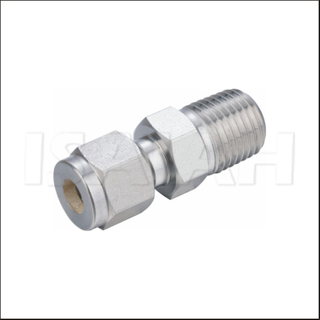 SKC-Stecker, gerade Anschl&uuml;sse aus 316L-Edelstahl mit Doppelzwinge