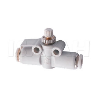 Made In China Pneumatic Plastic MiniThrottle Valve Air Flow Speed Control Valve