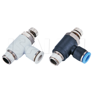 Isaiah Brand Pneumatic Parts China Factory Large Flow Throttle Valve Air Speed Control Valve